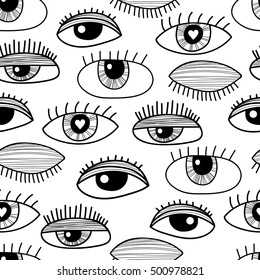 Beautiful Woman Eyes Vector Illustration Ink Stock Vector (Royalty Free ...