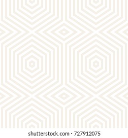 Vector Seamless Pattern. Repeating Lattice Abstract Background. Linear Grid From Striped Hexagonal Elements.