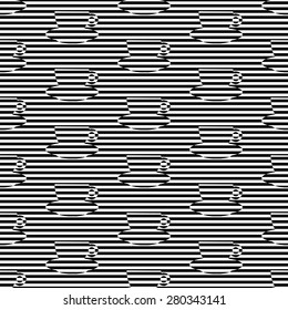 Vector seamless pattern. Repeating striped linear texture. Striped cups