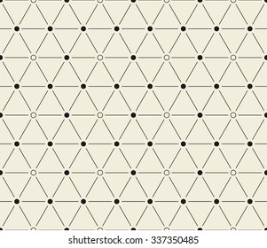 Vector seamless pattern repeating triangle and hexagon