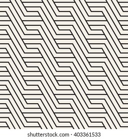 Vector seamless pattern. Repeating zigzag texture. Graphic striped background.