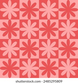 Vector seamless pattern with retro style elements. Cute design for textile, wallpaper, wrapping paper, stationery.