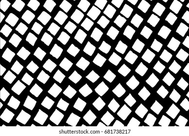 vector seamless pattern rhombuses black and white