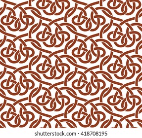 Vector seamless pattern of ribbons