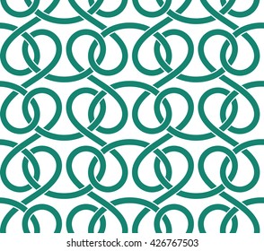 Vector seamless pattern of ribbons
