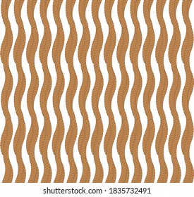 Vector seamless pattern with rope Symmetrical background Graphic illustration. Template for wrapping, backgrounds, fabric, prints, decor, surface.