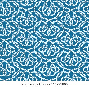 Vector seamless pattern of ropes