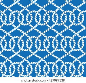 Vector seamless pattern of ropes