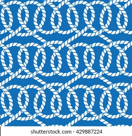 Vector seamless pattern of ropes