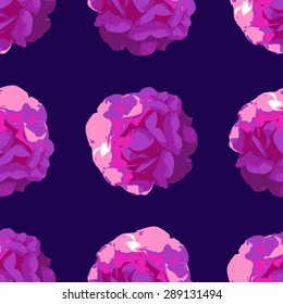 vector seamless pattern with rose