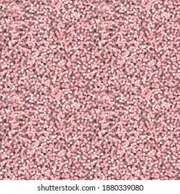 Vector seamless pattern rose gold sequins. Abstract repeating background. Glitter texture. Shimmering print for designs, holiday decor, postcards, weddings.