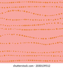 Vector seamless pattern with round shapes.