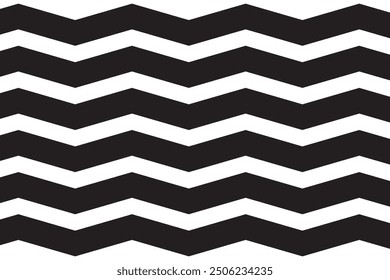 Vector seamless pattern with rounded corner zigzag in white and blue colors