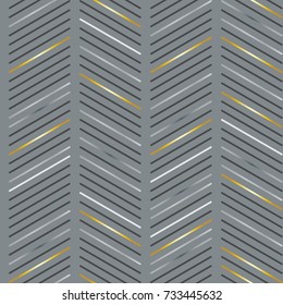 Vector seamless pattern with rounded lines style. Abstract luxury stripes on gray background. Pattern modern design for posters, business cards, packaging templates and other decoration.