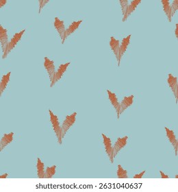 Vetor sem emenda padrão ferrugem raposas no outono Woodland Whimsical neutro padrão floresta