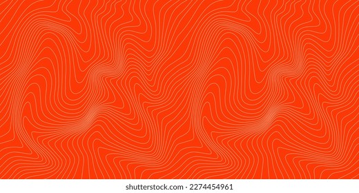 Vector Seamless Pattern with Salmon Meat Texture. Red Fish Fillet Illustration. Abstract Background for Sushi and Seafood Restaurant