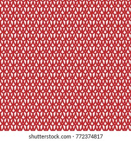 Vector seamless pattern. Scales on red background. Christmas wrapping paper design.