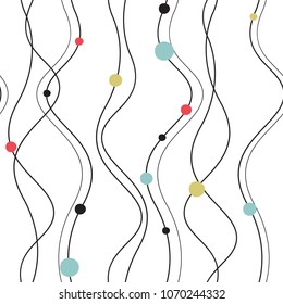 Vector seamless pattern in Scandinavian style. Children's print, cute background
