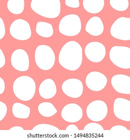 Vector seamless pattern in scandinavian style with hand drawn cute elements. Good for fabric print design, wallpaper, wrapping paper