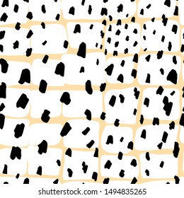 Vector seamless pattern in scandinavian style with hand drawn cute elements. Good for fabric print design, wallpaper, wrapping paper