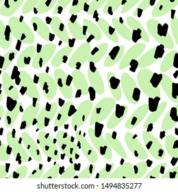 Vector seamless pattern in scandinavian style with hand drawn cute elements. Good for fabric print design, wallpaper, wrapping paper