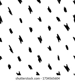 Vector Seamless pattern of scandinavian Texture, Strokes on white background.For wallpaper, textile, wrapping paper, interior, fabrics, sites, cards, design.Modern Neutral Abstract Geometric Ornament.