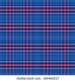 Vector Seamless Pattern Scottish Tartan Army, Black And White, Yellow, Blue, Red