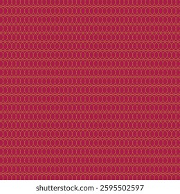 Vector Seamless pattern with scribble circles, red and yellow illustration.
