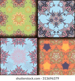 Vector seamless pattern set