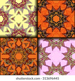 Vector seamless pattern set