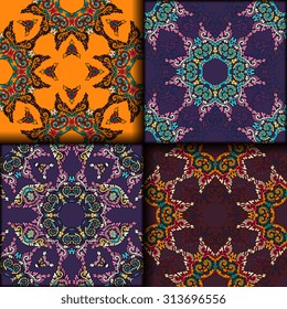 Vector seamless pattern set