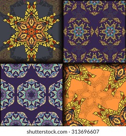 Vector seamless pattern set