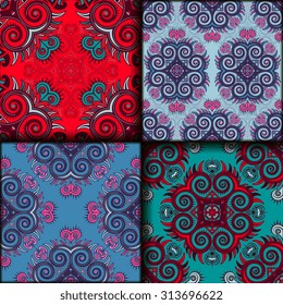 Vector seamless pattern set