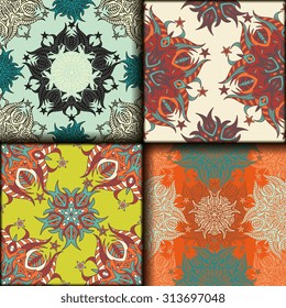 Vector seamless pattern set