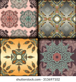 Vector seamless pattern set