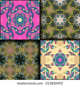 Vector seamless pattern set