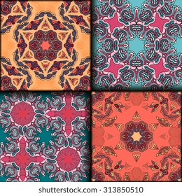 Vector seamless pattern set