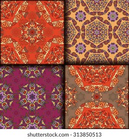 Vector seamless pattern set