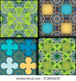 Vector seamless pattern set
