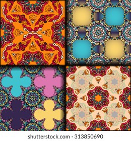 Vector seamless pattern set