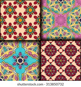 Vector seamless pattern set