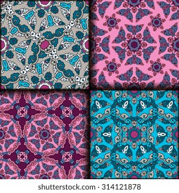 Vector seamless pattern set