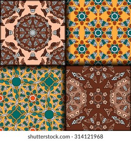Vector seamless pattern set