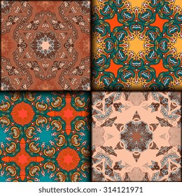 Vector seamless pattern set