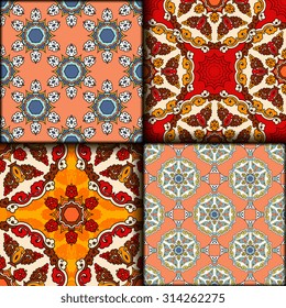 Vector seamless pattern set