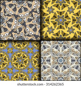 Vector seamless pattern set