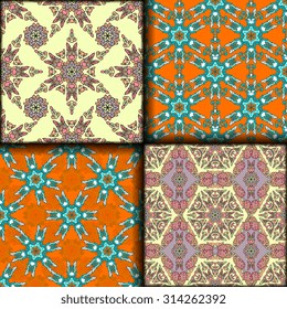 Vector seamless pattern set