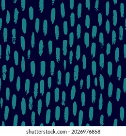 Vector seamless pattern with short brush strokes. Hand painted stylish texture for fabric, wallpaper, wrapping.