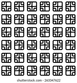 Vector seamless pattern. Simple abstract ornamental gray illustration with stylized texture