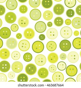 Vector seamless pattern, simple abstract design. Geometric shape, sweet random buttons, different colors, confetti. Festive design for background, textile, texture, web, fabric, cotton, wallpaper